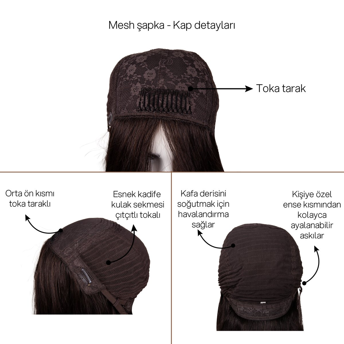 KÜT BOY MEDİKAL PERUK - Görsel 3