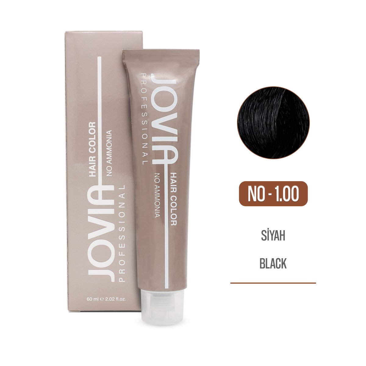 Saç Boyası (Amonyaksız) - 1.00 - Siyah 60 ml