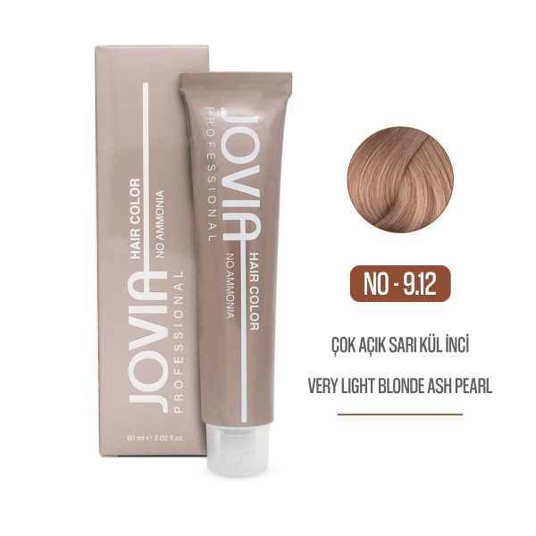 Saç Boyası (Amonyaksız) -  9.12 - Çok Açık Sarı Kül İnci 60 ml