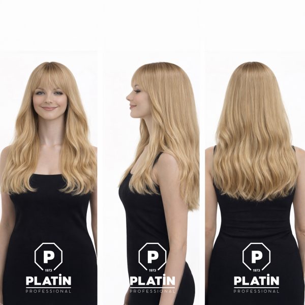 Tül Peruk Orta - Perçemli Küllü Ombre