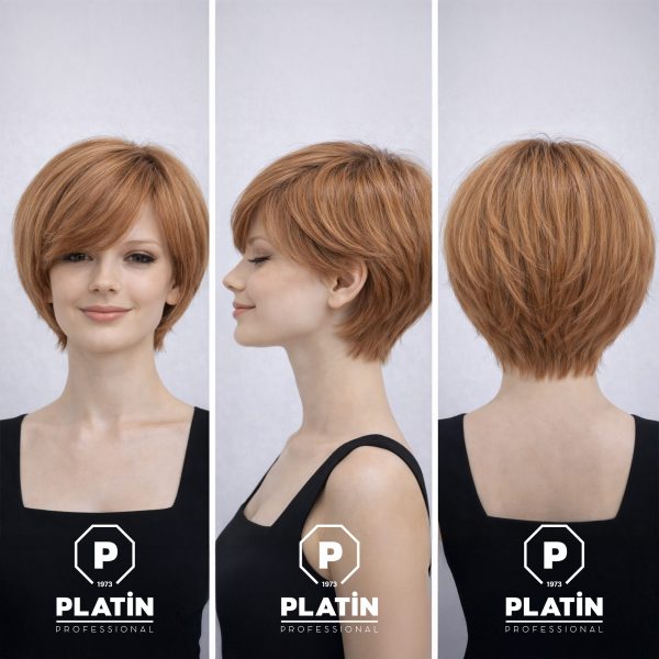 Tül Peruk Kısa - Sombre