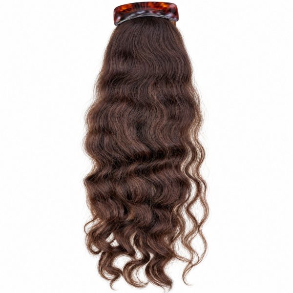 Tokalı Postiş 130 gr 50 cm - Koyu Kahve