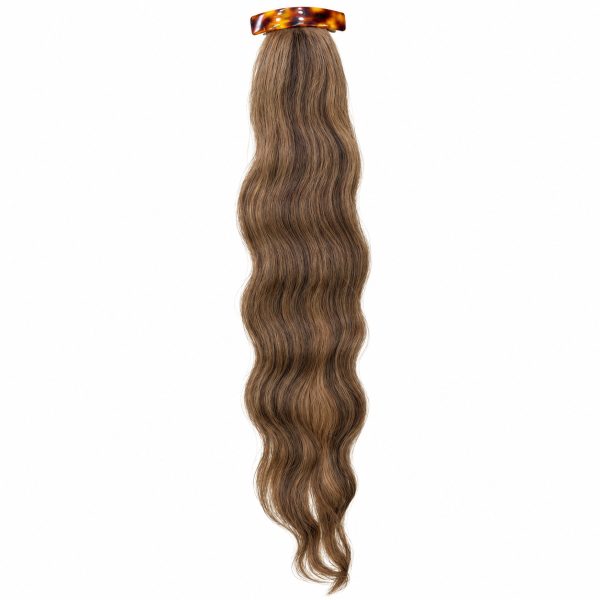 Tokalı Postiş 130 gr 50 cm - Koyu Kumral